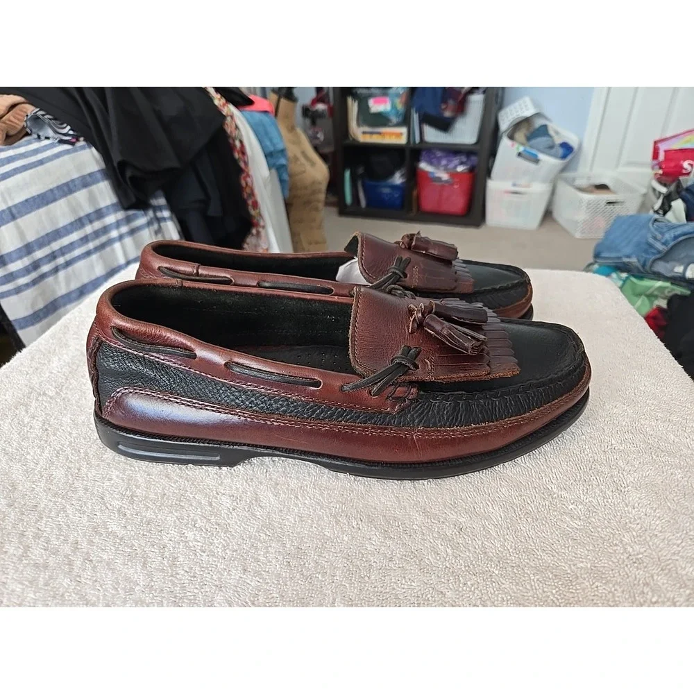 Sperry Top Sider Mens 9W Loafers Black & Brown